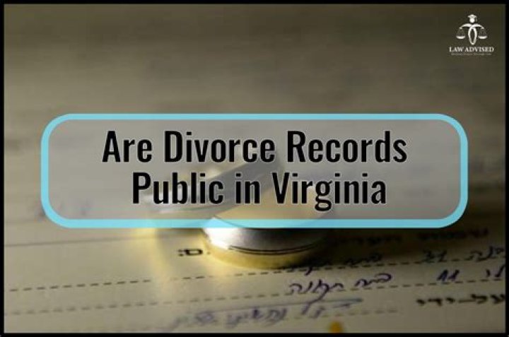 Are divorce records public in VA
