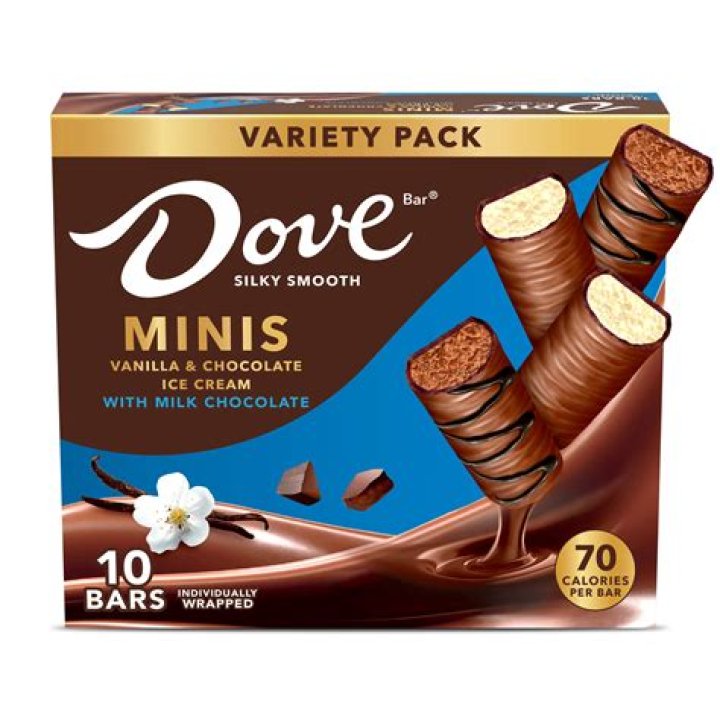 Are Dove mini ice cream bars gluten free