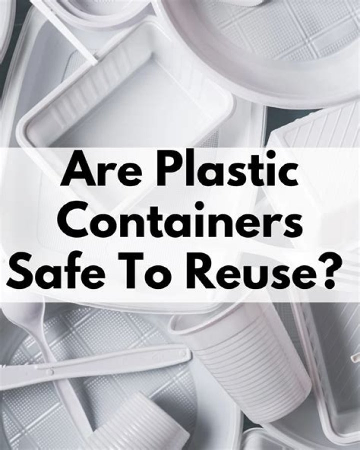 Are old plastic food containers safe