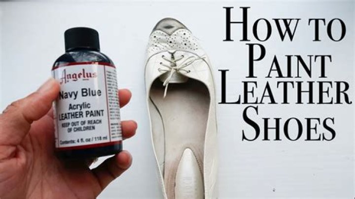Can you paint black leather shoes white