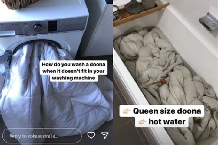 Can you put a feather doona in the washing machine
