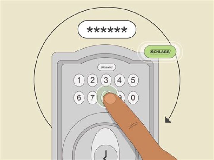 How do I lock my Schlage keypad