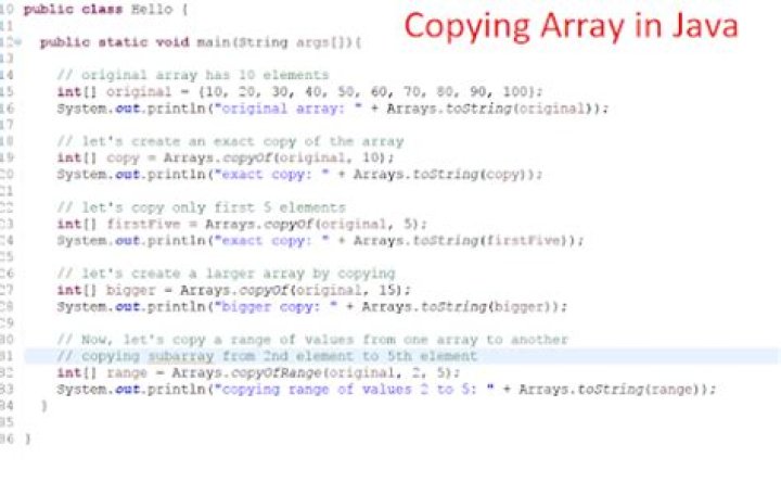 How do I make a copy of an array in Java