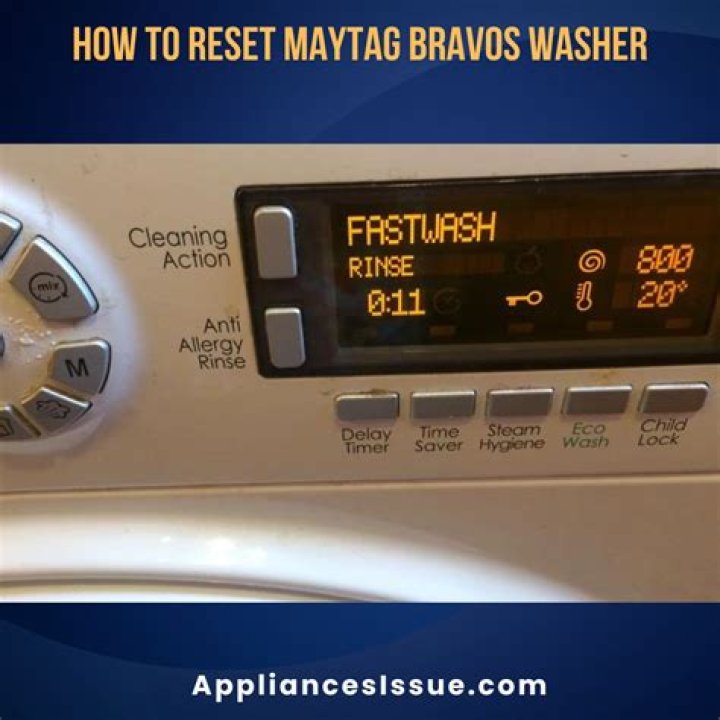 How do I reset my Maytag Bravos MCT