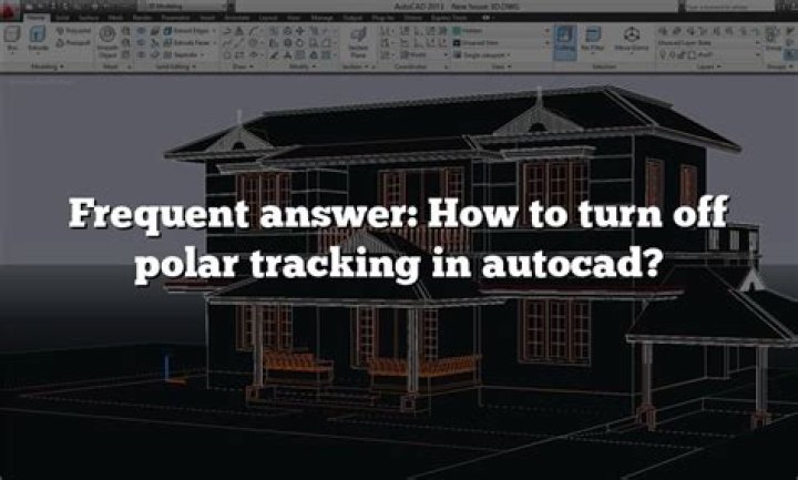 How do I turn off polar in AutoCAD