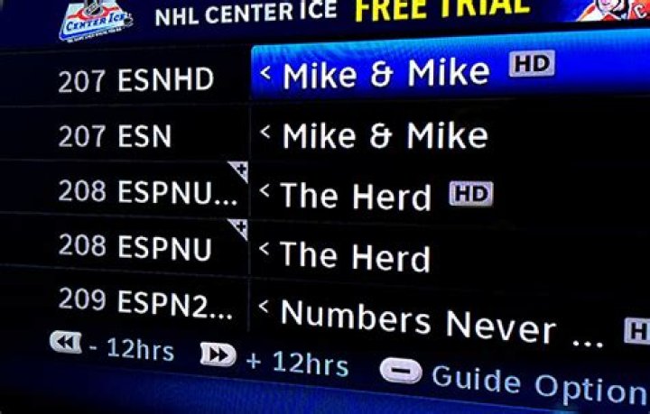 How do I unhide SD channels on directv