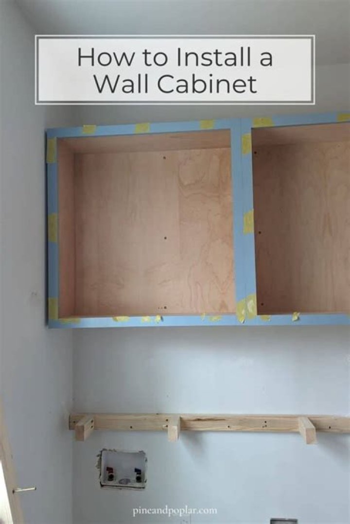 How do you attach cabinets to a crooked wall