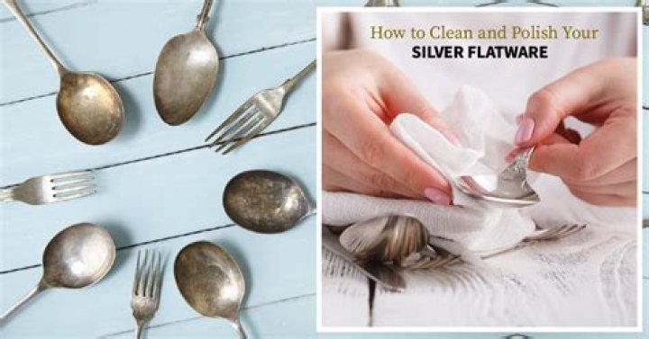 How do you clean silver silverware on coins