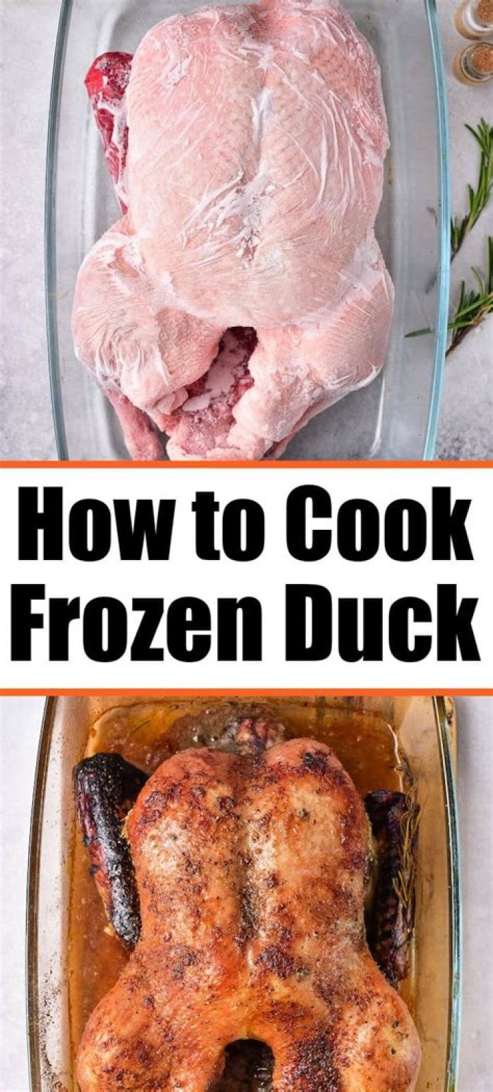 How do you defrost a frozen duck