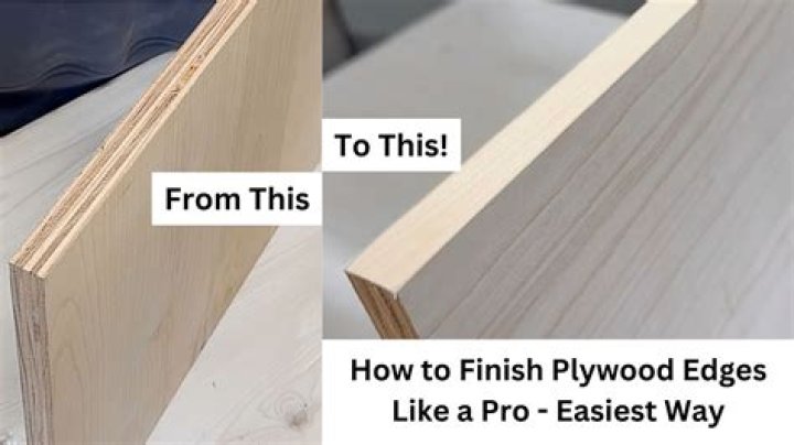 How do you finish the exposed plywood edge