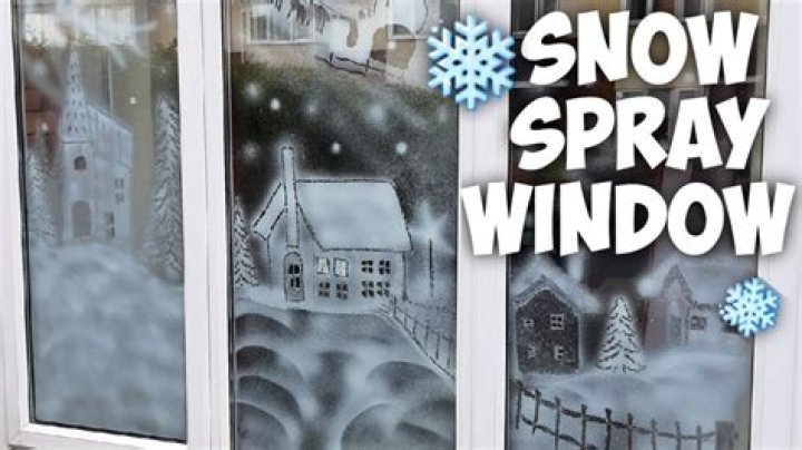 How do you get fake snow spray off Windows