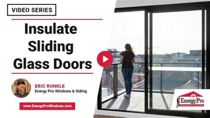 How do you insulate a glass door
