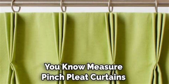 How do you measure double pinch pleat curtains