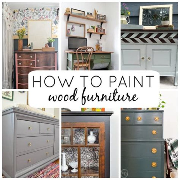 How do you paint an old wood dresser