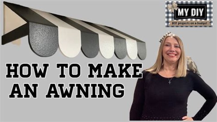 How do you paint awnings