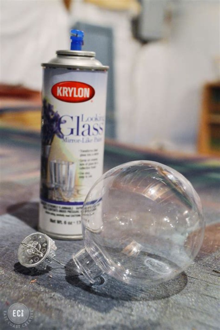 How do you paint glass light globes