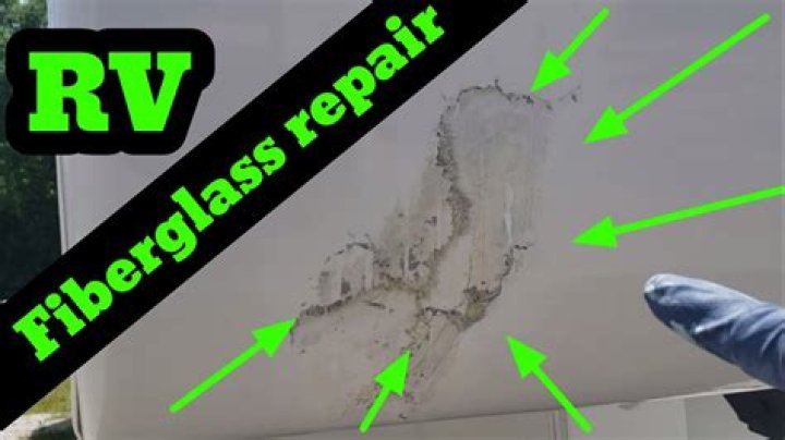 How do you repair fiberglass RV siding