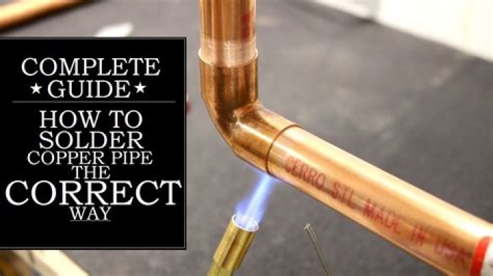 How do you solder metal pipes