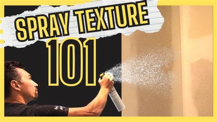 How do you spray texture on walls