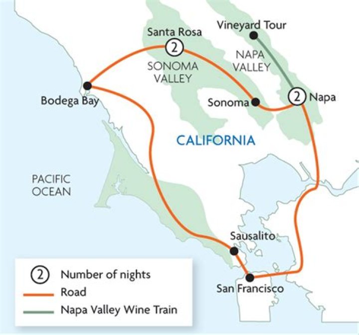 How far is Calistoga from San Francisco