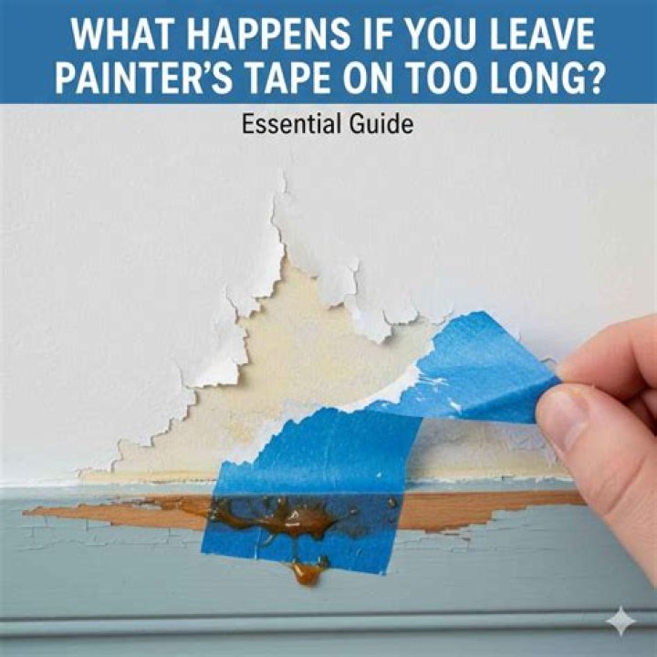 How long should you leave painters tape on after painting