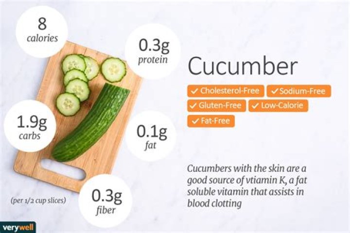 How many calories is one large cucumber