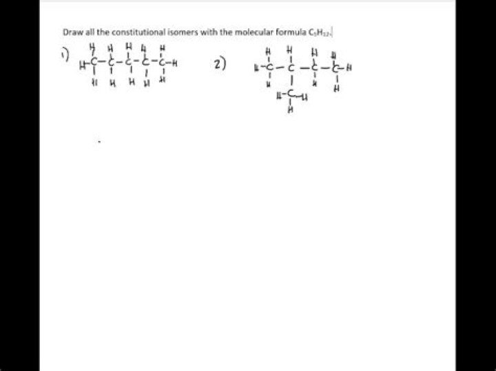 How many different molecules have the formula c5h12