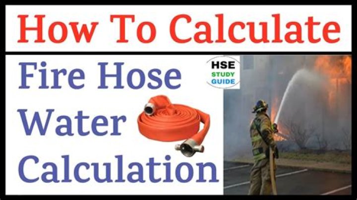 How many gallons per minute does a fire hose use