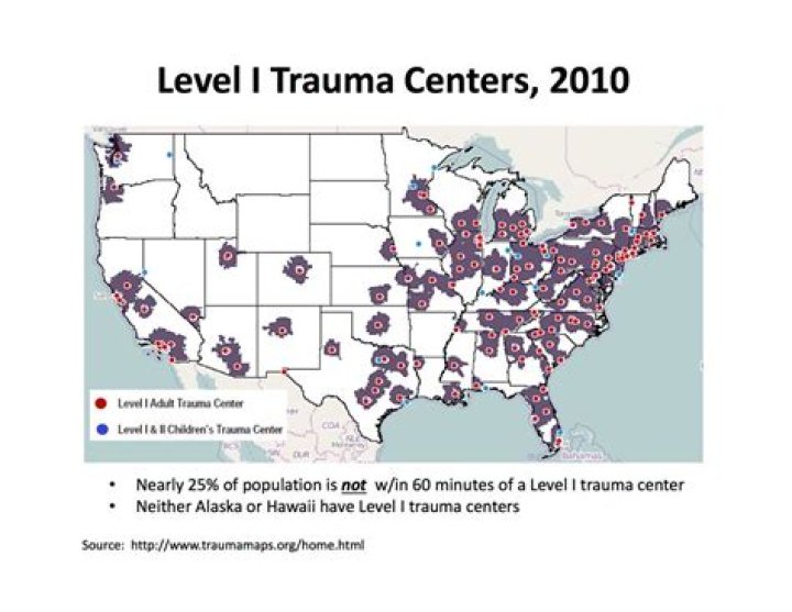 How many Level 1 trauma centers are in Utah