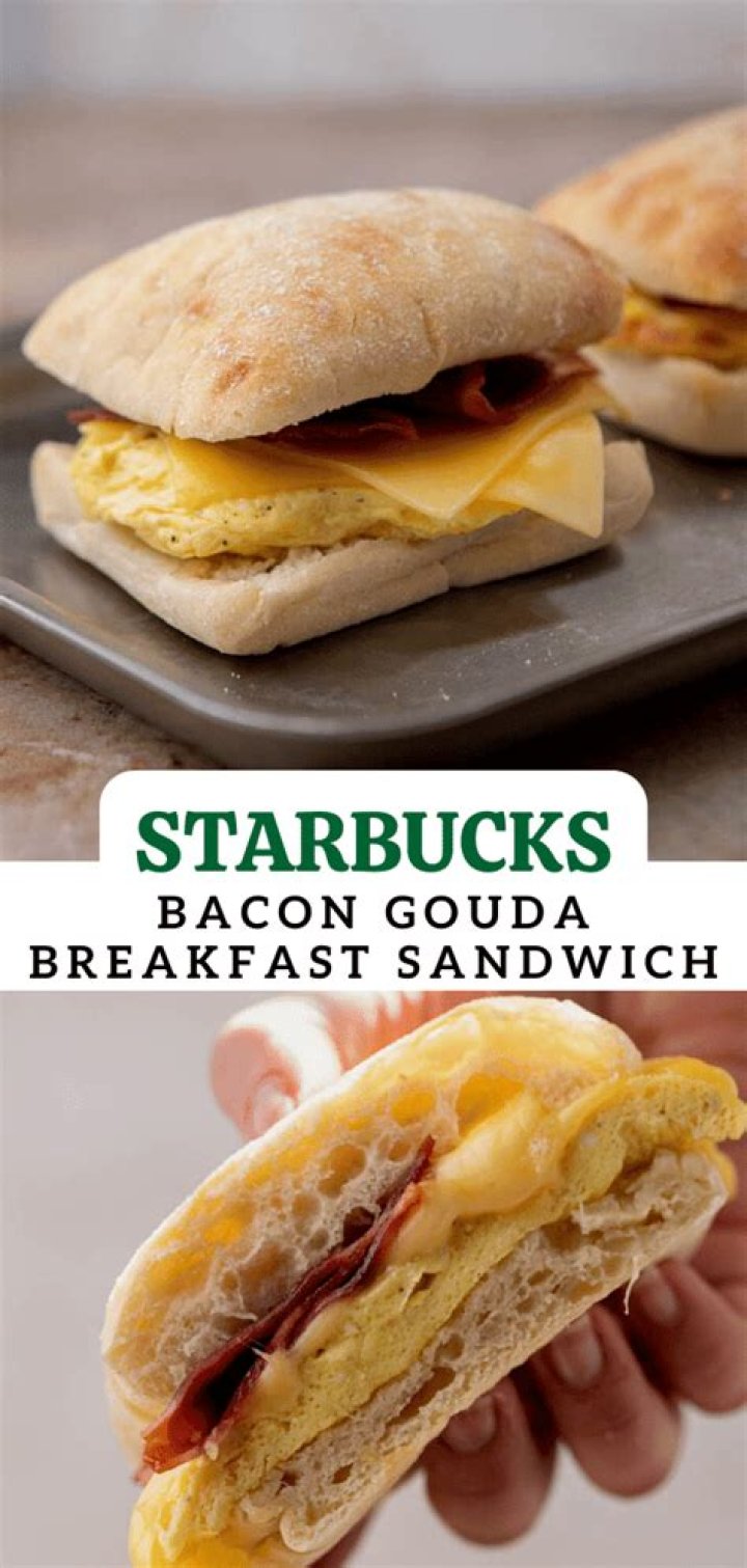 How much is the bacon gouda sandwich at Starbucks