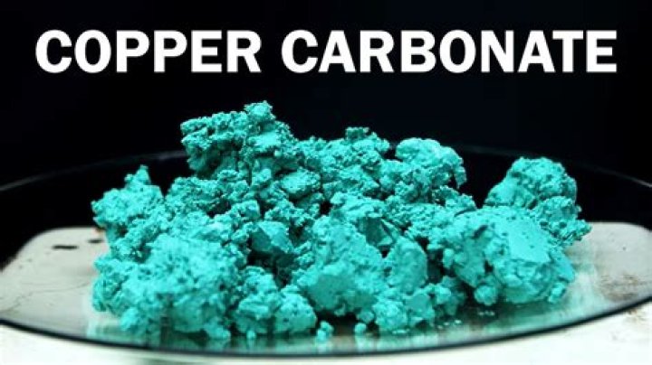 Is copper carbonate soluble or insoluble