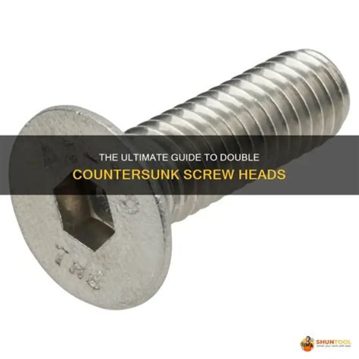 What are double countersunk screws