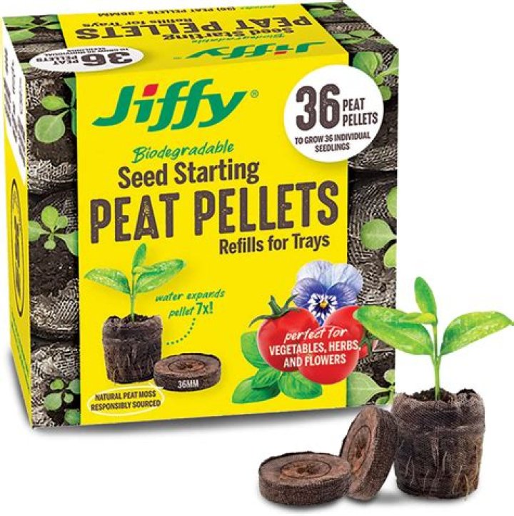 What are Jiffy peat pellets made of