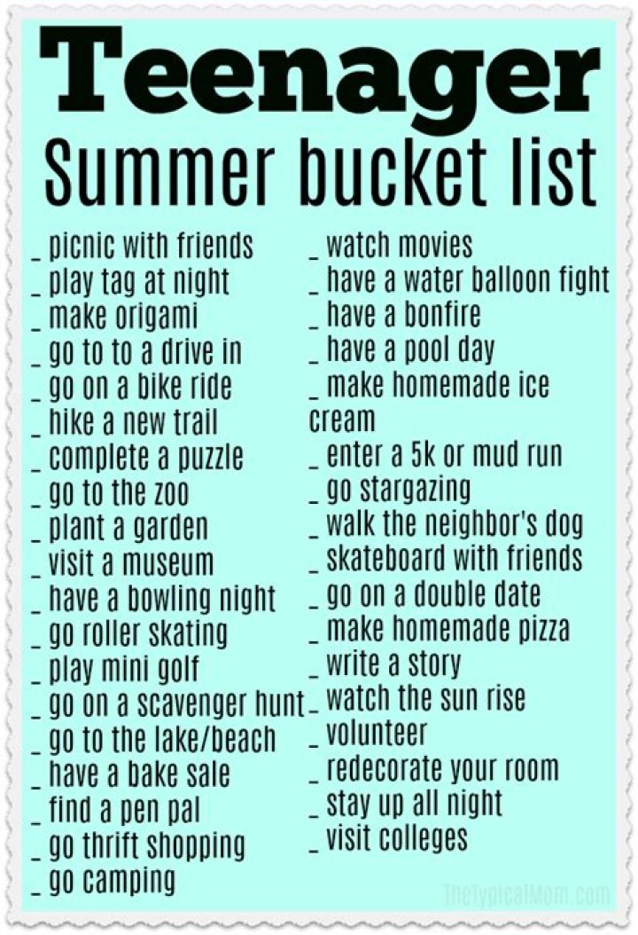 What can teenagers do during the summer