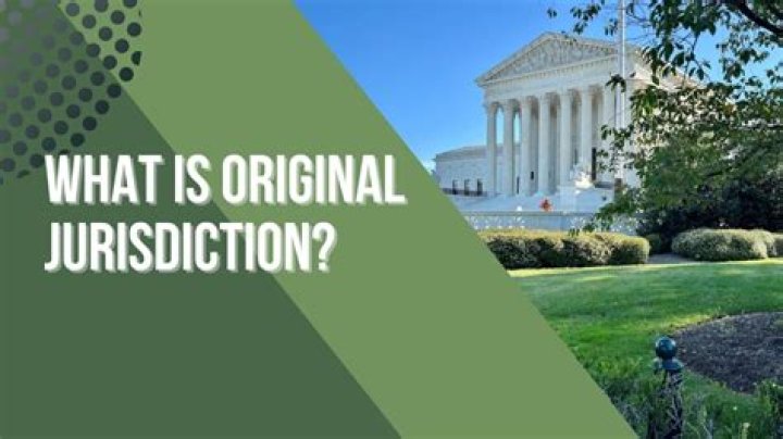 What cases fall under original jurisdiction