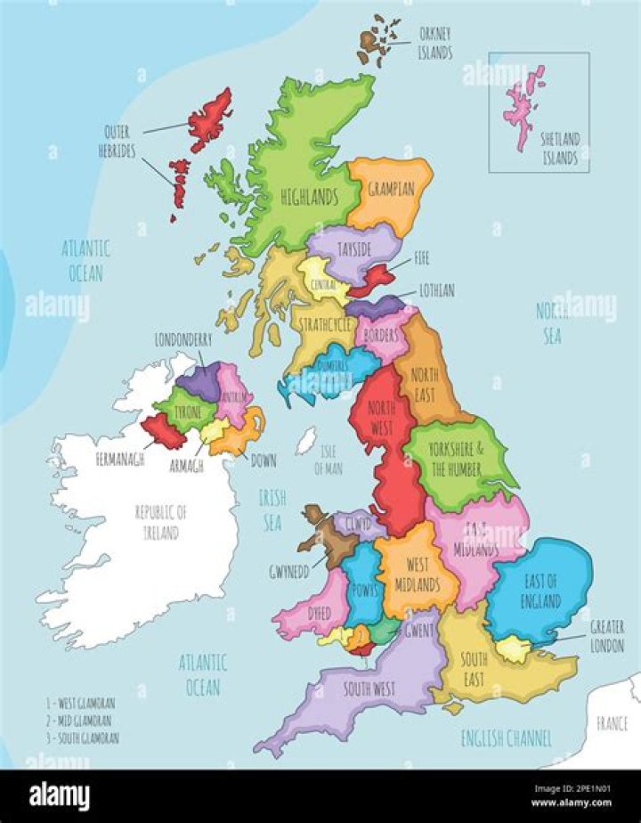 What countries are in the UK map