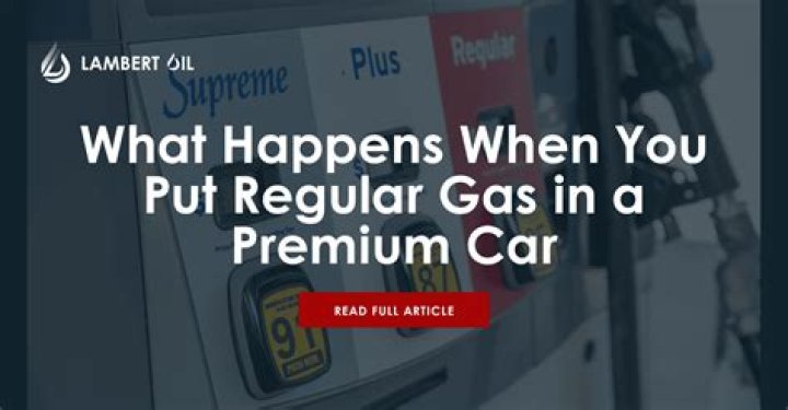 What happens if you put regular gas in a car that takes premium