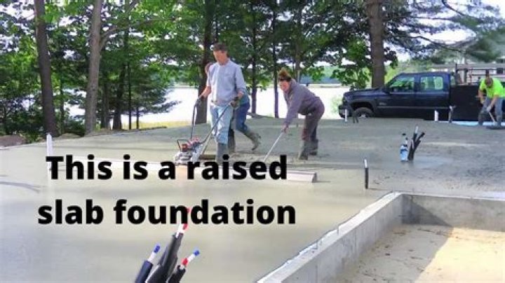 What is a raised slab foundation