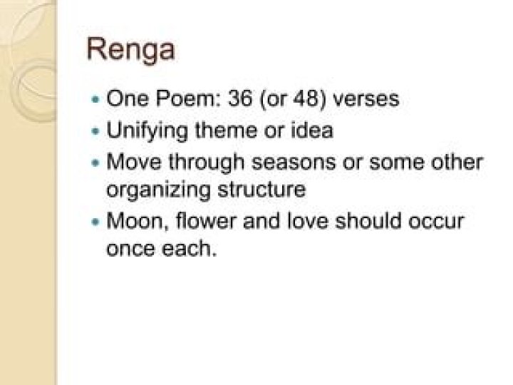 What is a Renga poem