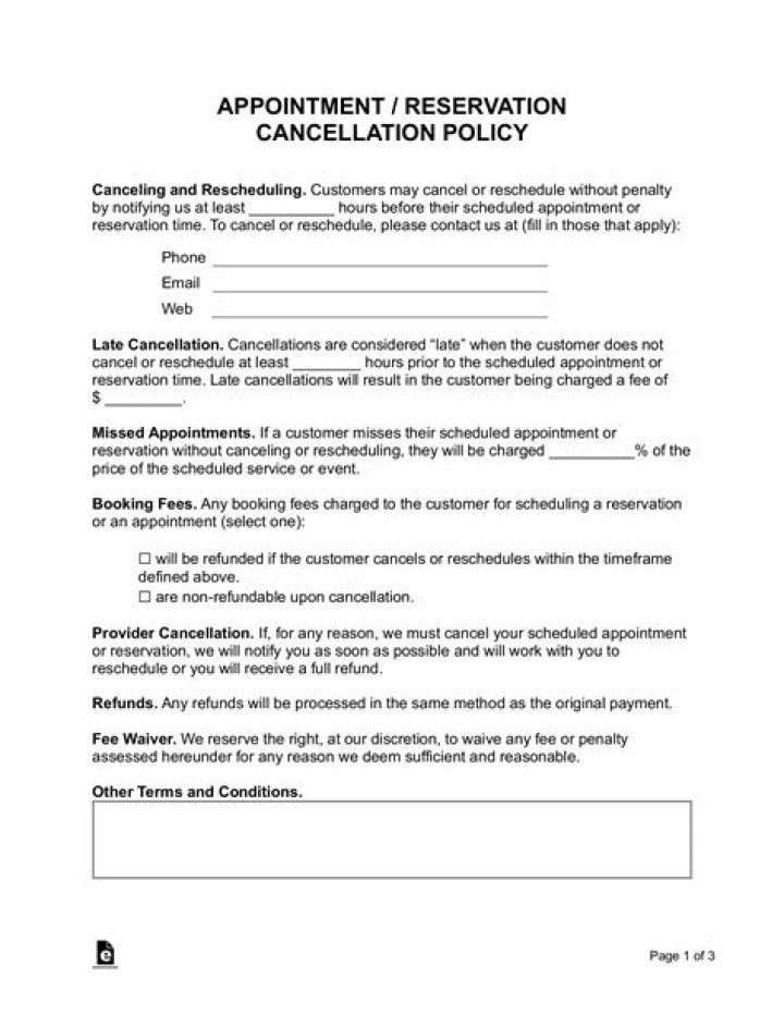 What is ADT cancellation policy