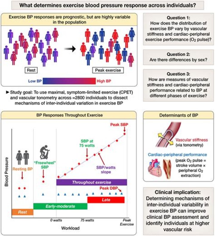 What is an abnormal blood pressure response to exercise