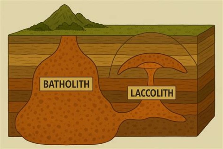 What is batholith and Laccolith