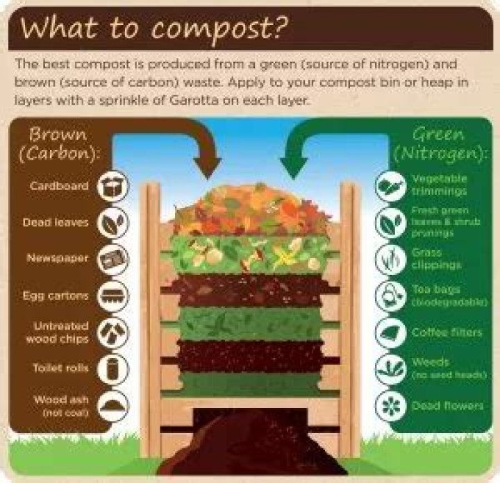 What is considered green for compost
