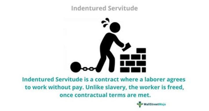 What is indentured servitude quizlet