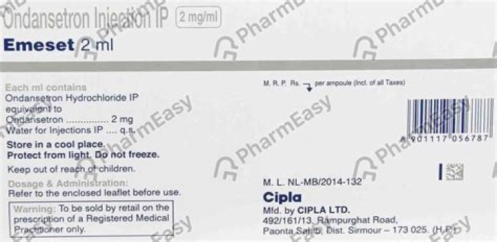 What is the action of Emeset injection