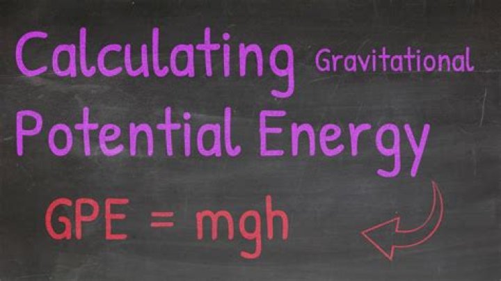 What is the formula for gravitational potential energy quizlet