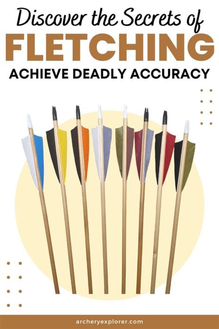 What is the purpose of the fletching on an arrow