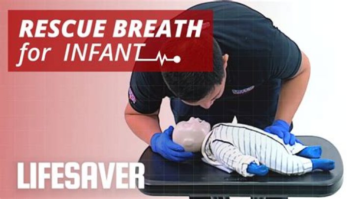 What is the rescue breathing rate for an infant
