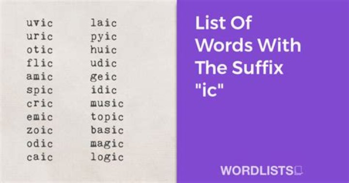 What is the suffix IC