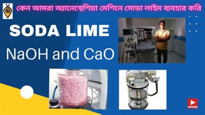 What is the use of soda lime in anesthesia